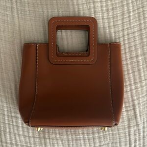 Brown Staud handbag with removable strap